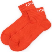 Premium Performance quarter Unisex Spor çorap turuncu