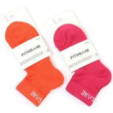 Fitinsane Premium Performance Quarter 2'li Paket Turuncu - Pembe