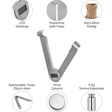 Karaca Gastro Scale 1001 Ekranlı Inox Mutfak Tartısı 5 kg Kapasite