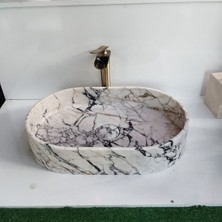 Sipahi Marble Menekşe Mermer Gizli Giderli Dizayn Lavabo