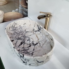 Sipahi Marble Menekşe Mermer Gizli Giderli Dizayn Lavabo