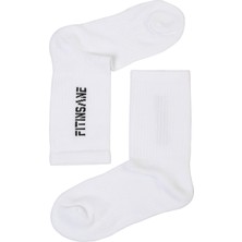Fitinsane Premium Performance Crew Unisex 2'li Paket Siyah - Beyaz Spor Çorap