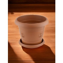 Girist Büyük Boy İç ve Dış Mekan Saksı 40 x 31 cm 21 Lt Kahverengi