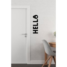 Markcat Avakado Hello Ahşap Duvar Yazısı - Duvar Dekoru (40X11 Cm) - Duvar Dekorasyon Ev Süsü