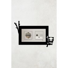 Markcat Panda Tasarım 2li Priz Çerçevesi (Iç Ölçü 15,5x8,4 Cm) 2li Dekoratif Priz Çerçeve