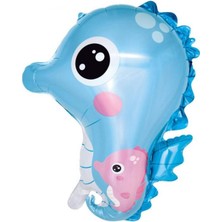 Kidspartim Deniz Atı Mavi Folyo Balon 70 cm