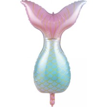 Kidspartim Deniz Kızı Kuyruğu Folyo Balon 52X85 cm
