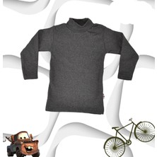 Bestiva Body 2 Li Unisex Pamuklu Ligralı Yarım Balıkçı Yaka Beyaz Çocuk Body