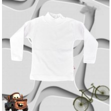 Bestiva Body 2 Li Unisex Pamuklu Ligralı Yarım Balıkçı Yaka Siyah Çocuk Body