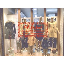 2Mak Reklam 14 Şubat Sevgililer Günü Için Folyo Kesim Vitrin Yazısı