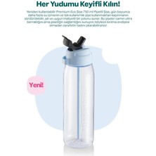Tupperware Premium Pipetli Şişe 750 ml Buz Suluk Matara R1700