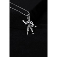 Encili Silver 925 Ayar Gümüş Sporcu Model Erkek Kolye
