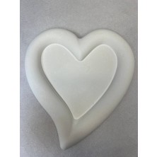 Love Candle Dekor Kalp Tabak, Takı Tabak, Sunumluk, Organizer