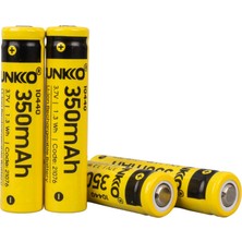 Sunkko 3.7 Volt 350 Mah 10440 Şarj Edilebilir Pil 2 Adet Lityum Ion Şarjlı Pil 10X44MM