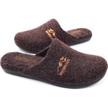 Gezer 15337 Erkek Kışlık Çıkarılabilir Keçe Taban Ev Halı Terliği