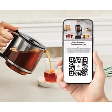 Karaca Çaysever Robotea Pro Wifi Connect 4ürün 1arada (Çay Demleme, Filtre Kahve, Mama Suyu, Sıcak Su) Konuşan Otomatik Demleme Makinesi 2500W