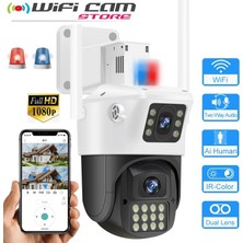 Wificam Plus Wificam Çift Kameralı Insan Takipli 1080P Hd Ptz Kamera Iki Kamera Sayesinde Daha Fazla Alan Kontrolü