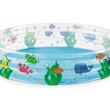 Bestway Havuz 3 Bölmeli Desenli Renkli 152 cm x 30 cm - Mavi Su Dünyası