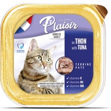Plaisir Pate 100 gr Tuna Balık Etli 12 Adet Yaş Kedi Maması