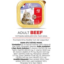 Plaisir Pate 100 gr Sığır Etli 8 Adet Yaş Kedi Maması