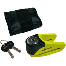 Kaly Auvray BD-210 Motosiklet Disk Kilidi Sarı 10 mm