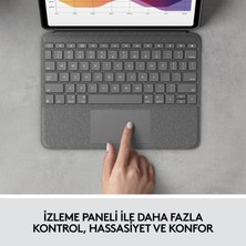 Logitech Folio Touch iPad Air 4. ve 5. Nesil ile Uyumlu Aydınlatmalı Klavyeli Kılıf - Ingilizce