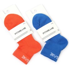 Fitinsane Premium Performance Quarter 2'li Paket Turuncu - Mavi