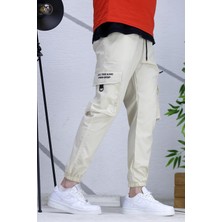 Wafrazon Erkek Fermuar Detaylı Paraşüt Kargo Pantolon 7