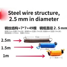 Liangduo Shop Koyu Gri 1.5m Tarzı 1 Adet 1m.5m.5m Bisiklet Yaylı Kablo Kilidi Hırsızlığa Karşı Halat Alarm Disk Kilidi Bisiklet Güvenlik Hatırlatma Motosiklet Hırsızlık Koruması (Yurt Dışından)