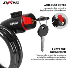 Liangduo Shop No.1 Tarzı Xunting Sıcak Satış Bisiklet 2 Tuşları Hırsızlığa Karşı Şifre Kilidi Dağ Bisikleti Taşınabilir Bisiklet Kilidi Zincir Kilidi Mtb Bisiklet Aksesuarları (Yurt Dışından)