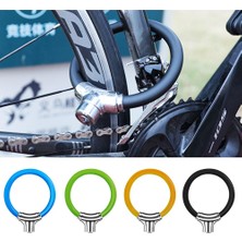 Liangduo Shop Turuncu Tarzı Bisiklet Çelik Kablo Asma Kilit Hırsızlığa Karşı Yuvarlak Halka Güvenlik Açık Bisiklet Kilidi Motosikletler Bisiklet Bisiklet Için Scooter Bisiklet Zinciri Kilidi (Yurt Dışından)