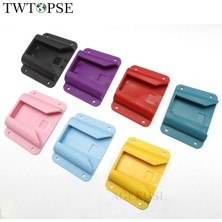 Liangduo Shop Kırmızı Adaptör Stili Twtopse Taşıyıcı Blok Adaptörü Brompton Bisiklet Bisiklet Çantası Kargo Rafı Ön Taşıyıcı Bloğu Süper Hafif Bisiklet Parçası Aksesuarı (Yurt Dışından)