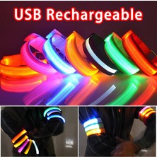 Liangduo Shop 05 Pil Tarzı ile Açık Koşu Işık Spor Bileklikler Ayarlanabilir USB LED Parlayan Bilezikler Bisiklet Sürme Spor Güvenlik Bisiklet Aksesuarları (Yurt Dışından)