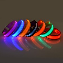 Liangduo Shop 05 Pil Tarzı ile Açık Koşu Işık Spor Bileklikler Ayarlanabilir USB LED Parlayan Bilezikler Bisiklet Sürme Spor Güvenlik Bisiklet Aksesuarları (Yurt Dışından)