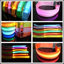 Liangduo Shop 05 Pil Tarzı ile Açık Koşu Işık Spor Bileklikler Ayarlanabilir USB LED Parlayan Bilezikler Bisiklet Sürme Spor Güvenlik Bisiklet Aksesuarları (Yurt Dışından)