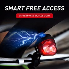 Liangduo Shop C Stili Bisiklet Ön Arka Işık Bisiklet LED Kuyruk Işık Mtb Kendinden Çalışan Manyetik Indüksiyon Uyarı Arka Lambası Arka Fener Bisiklet Aksesuarları (Yurt Dışından)