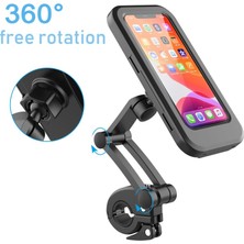 Liangduo Shop No.1 Tarzı Yeni Bisiklet Cep Telefonu Tutucu Bisiklet Navigasyon Braketi Lokomotif Kanca Bisiklet Kolu Su Geçirmez Braket Bisiklet Aksesuarları (Yurt Dışından)