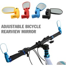 Liangduo Shop No.4 Tarzı Bisiklet Mtb Bisiklet Dikiz Aynası Gidon Sonu 360 ° Döndür Arka Arka Basit Bisiklet Aynaları Bisiklet Aksesuarları (Yurt Dışından)