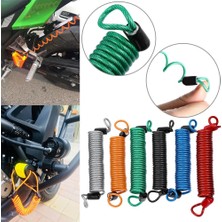 Liangduo Shop Siyah Stil Evrensel Aksesuarlar Bisiklet Motosiklet Scooter 150CM Hırsız Alarmı Disk Kilidi Yaylı Hatırlatma Kablo Güvenliği (Yurt Dışından)