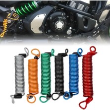 Liangduo Shop Siyah Stil Evrensel Aksesuarlar Bisiklet Motosiklet Scooter 150CM Hırsız Alarmı Disk Kilidi Yaylı Hatırlatma Kablo Güvenliği (Yurt Dışından)