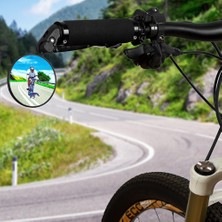 Liangduo Shop Mtb Dağ Yol Bisikleti Dikiz Aynası Bisiklet 360 Derece Döndürülebilir Katlanabilir Bisiklet Sürme Gidon Dışbükey Dikiz Aynaları (Yurt Dışından)