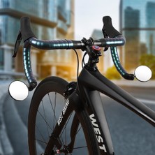 Liangduo Shop Mtb Dağ Yol Bisikleti Dikiz Aynası Bisiklet 360 Derece Döndürülebilir Katlanabilir Bisiklet Sürme Gidon Dışbükey Dikiz Aynaları (Yurt Dışından)