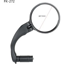Liangduo Shop FK-272 P1 Stili Bisiklet Aynası Evrensel Sol Sağ Montaj Akrilik Dışbükey Veya Düz Lens Arka Görüş Reflektör Açısı Ayarlanabilir (Yurt Dışından)