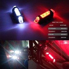 Liangduo Shop 1x Kırmızı Işık Stili Taşınabilir USB Şarj Edilebilir Bisiklet Bisiklet Güvenlik Uyarı Işığı Arka Lambası Bisiklet Arka Lambası Süper Parlak Bisiklet Işığı 3 Renk (Yurt Dışından)