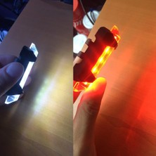 Liangduo Shop 1x Kırmızı Işık Stili Taşınabilir USB Şarj Edilebilir Bisiklet Bisiklet Güvenlik Uyarı Işığı Arka Lambası Bisiklet Arka Lambası Süper Parlak Bisiklet Işığı 3 Renk (Yurt Dışından)