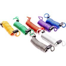 Liangduo Shop Turuncu 1.5m Tarzı 1 Adet 1m.5m.5m Bisiklet Yaylı Kablo Kilidi Hırsızlığa Karşı Halat Alarm Disk Kilidi Bisiklet Güvenlik Hatırlatma Motosiklet Hırsızlık Koruması (Yurt Dışından)