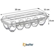 Ozn Store Buffer® 10 Bölmeli Kilitli Kapaklı Yumurtalık Saklama Kutusu YU110