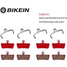 Liangduo Shop 4 Seramik Tarzı Bıkeın 4 Pairs Resinceramicall Metal Bisiklet Disk Fren Balataları Sram Kılavuzu Rscrsr Avid Xo E7 E9 Trail Mtb Hidrolik Fren Balatası (Yurt Dışından)