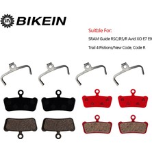 Liangduo Shop 4 Seramik Tarzı Bıkeın 4 Pairs Resinceramicall Metal Bisiklet Disk Fren Balataları Sram Kılavuzu Rscrsr Avid Xo E7 E9 Trail Mtb Hidrolik Fren Balatası (Yurt Dışından)