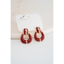 By Zeyna Aksesuar Kadın Vip Seri Sallantılı Mineli Küpe Seti